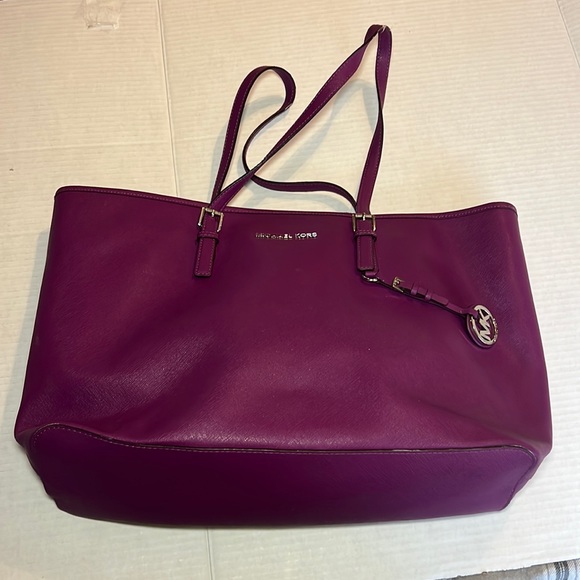 Michael Kors Purple Tote Bag - Picture 1 of 4